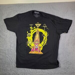 Yu-Gi-Oh Yami Yugi Pharaoh Throne Graphic T-Shirt Black 2XL Anime Tee